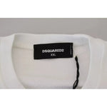 Dsquared² White Embroidered Crewneck Sweatshirt Sweater TSH83300-48