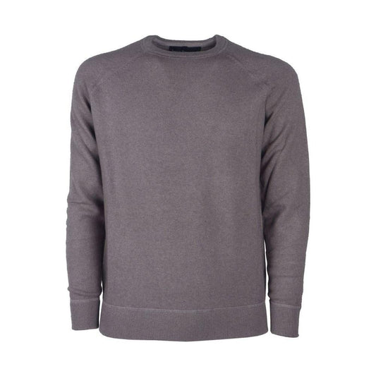 Emilio Romanelli Gray Cashmere Men Sweater EM-10758-IT56 | 3XL