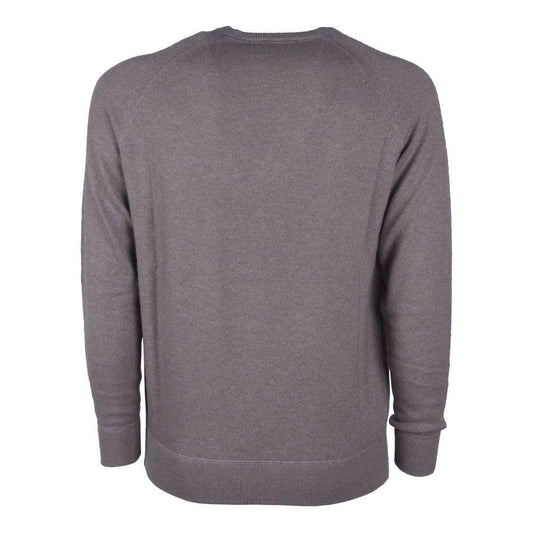 Emilio Romanelli Gray Cashmere Men Sweater EM-10758-IT56 | 3XL