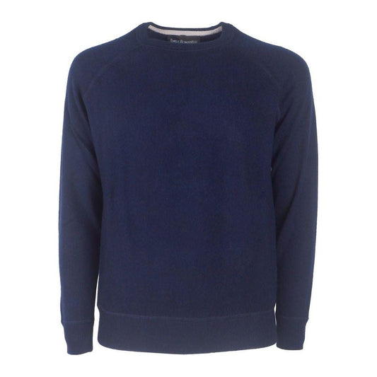 Emilio Romanelli Blue Cashmere Men Sweater EM-10757-IT48 | M