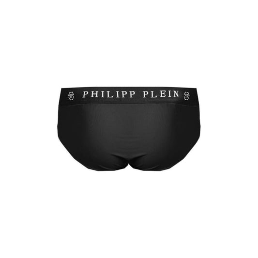 Philipp Plein Black Polyamide Men's Swimwear Trunks PH-9635-S