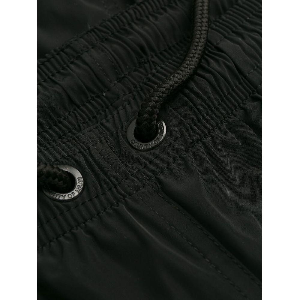 Marcelo Burlon Black Polyamide Men's Swimwear Boxer MA-9502-XS