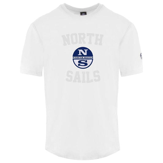 North Sails White Cotton Men T-Shirt NO-9293-XXL