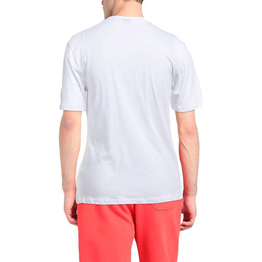 North Sails Elegant White Cotton Logo Tee NO-12779-M
