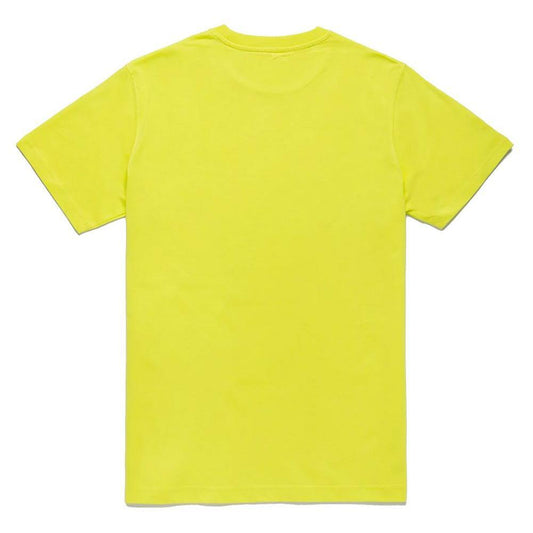 Refrigiwear Embossed Logo Cotton T-Shirt in Yellow RE-12618-XXL