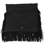 Baldinini Trend Black Calfskin Women Crossbody Bag BA-12334