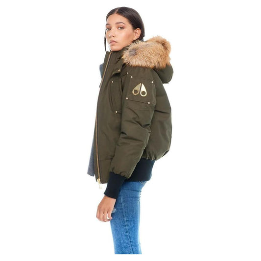 Moose Knuckles Army Nylon Women Bomber Jacket MO-11260-S