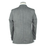 Emilio Romanelli Gray Wool Men's Blazer Emilio Romanelli Slate Gray