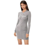 Love Moschino Brown Cotton Women Dress LO-10257-IT40|S