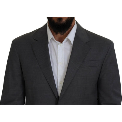 Dsquared² Gray Wool Single Breasted 2 Piece CIPRO Suit