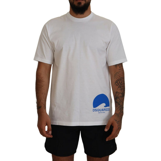 Dsquared² White Cotton Short Sleeves Crewneck T-shirt TSH83515-48