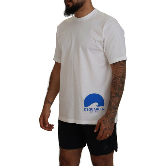 Dsquared² White Cotton Short Sleeves Crewneck T-shirt TSH83515-48