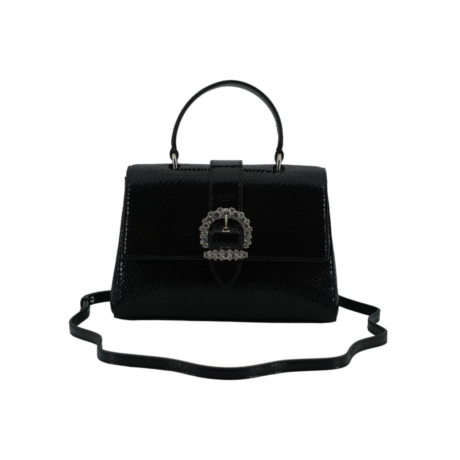 Front view with bag zipped and handles upright.
