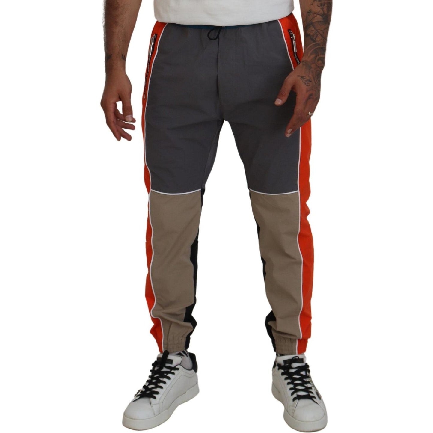 Dsquared² Multicolor Patchwork Cotton Jogging Pants PAN74535-48