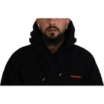 Dsquared² Black Red Cotton Hooded Tie Dye Pullover Sweater TSH83484-48