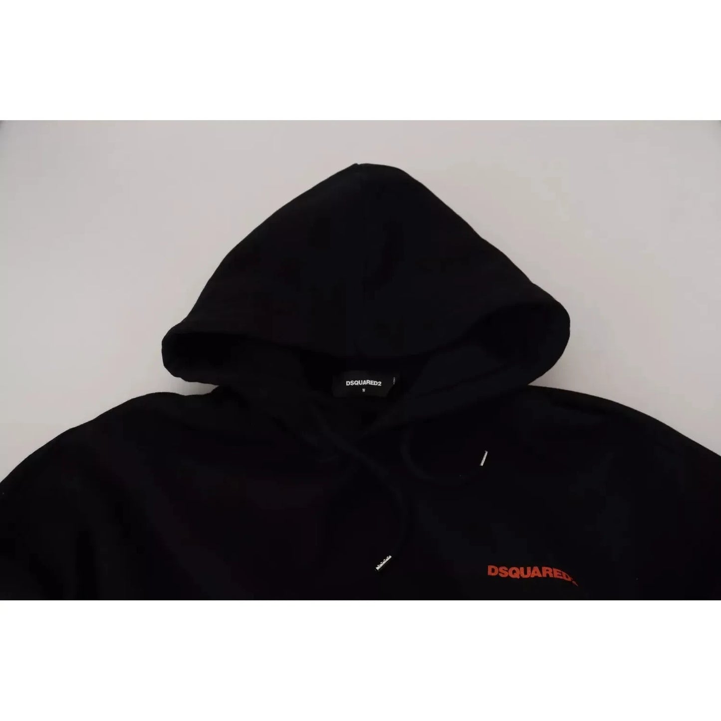 Dsquared² Black Red Cotton Hooded Tie Dye Pullover Sweater TSH83484-48