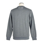 La Martina Gray Cotton Men Sweater LA-7678-XL