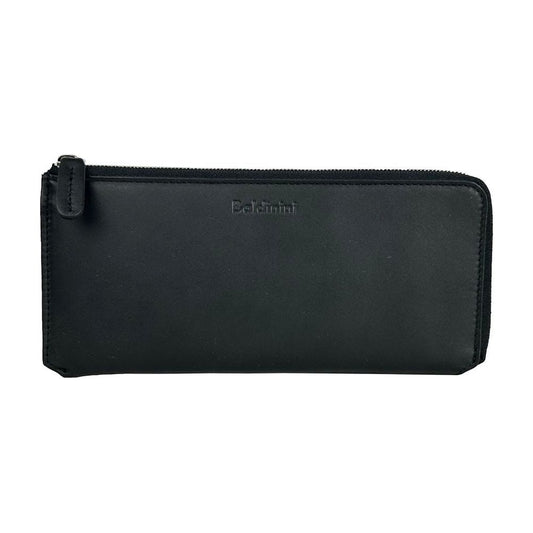Baldinini Trend Elegant Black Leather Travel Organizer BA-10163