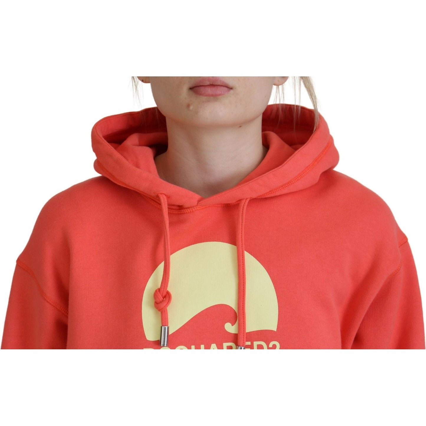 Dsquared² Pink Logo Print Cotton Hoodie Sweatshirt Sweater TSH83465-38