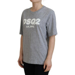 Dsquared² Gray Logo Cotton Crewneck Short Sleeve Tee T-shirt TSH83409-38