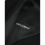 Dolce & Gabbana Black Wool Formal Dress Waistcoat Vest TSH86215-48