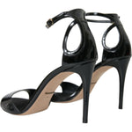 Dolce & Gabbana Black KEIRA Leather Heels Sandals Shoes LA10763-41
