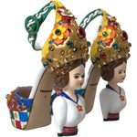 Dolce & Gabbana Multicolor Carretto Embellished Sandals Shoes LA10702-37