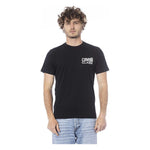 Cavalli Class Black Cotton Men T-Shirt CA-24368-L