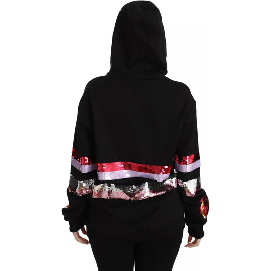 Dolce & Gabbana DG Sequined Hooded Pullover Sweater TSH3018-36