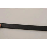 Dolce & Gabbana Black Classic Leather Silver Tone Metal Buckle Belt BEL8630-90