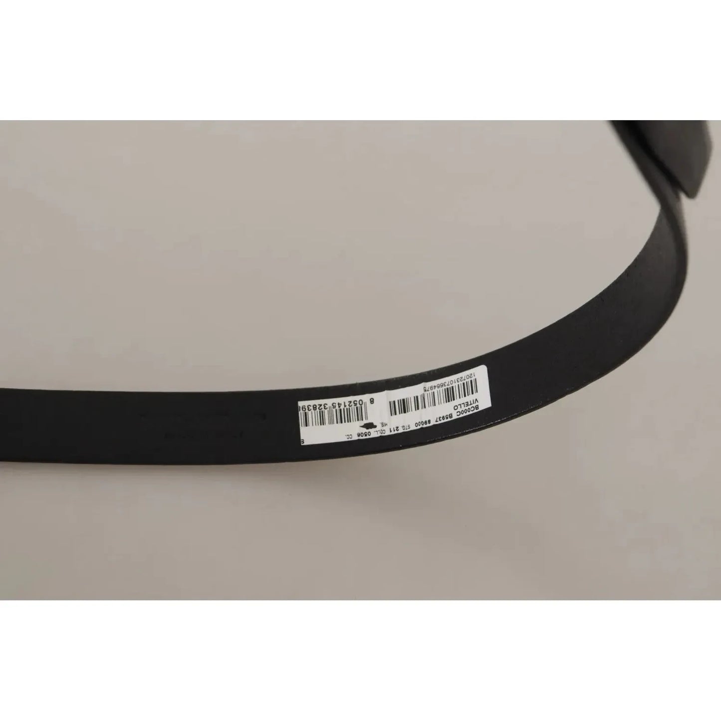 Dolce & Gabbana Black Classic Leather Silver Tone Metal Buckle Belt BEL8630-90