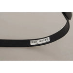 Dolce & Gabbana Black Classic Leather Silver Tone Metal Buckle Belt BEL8630-90