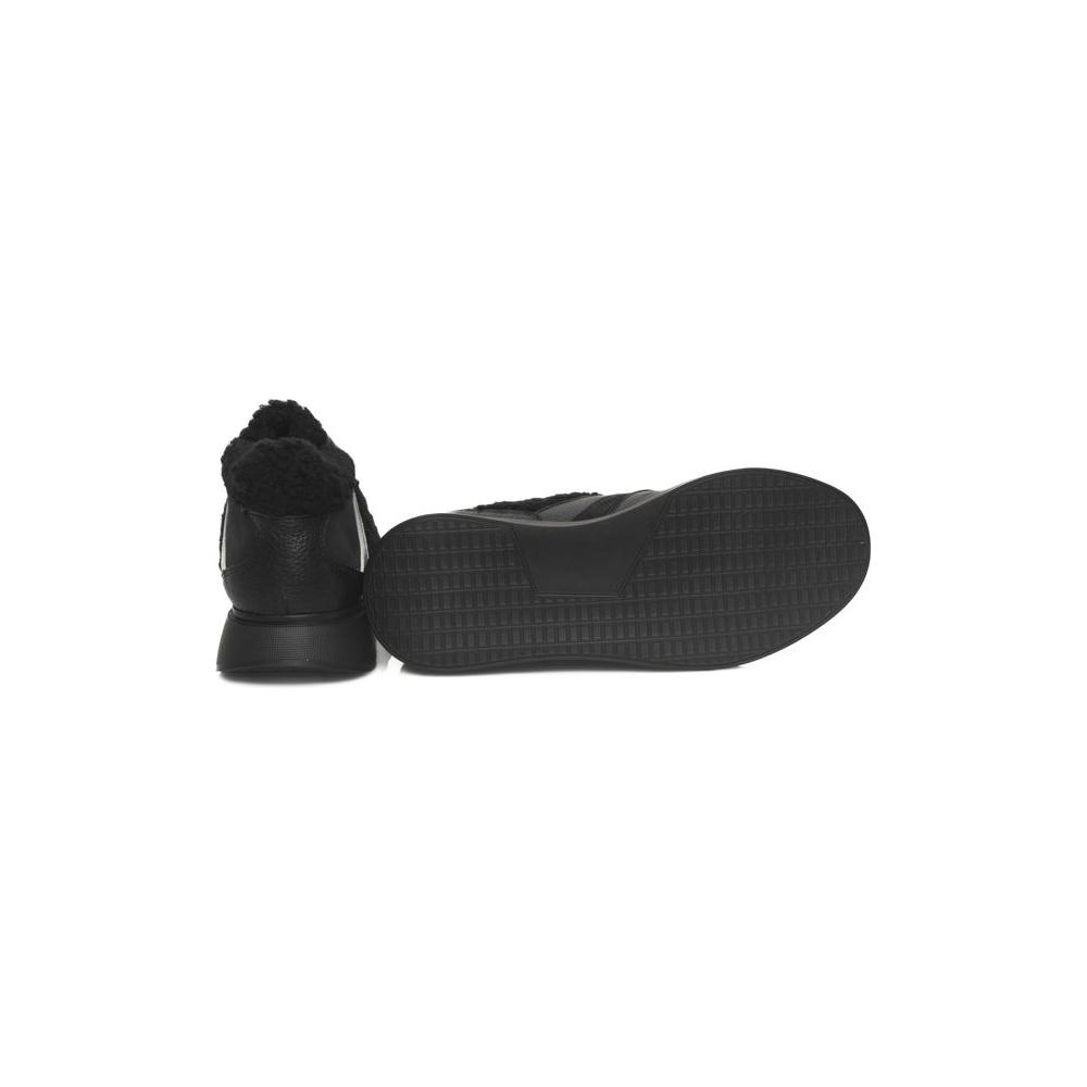 Cerruti 1881 Black Cowhide Women Sneaker CE-24515-EU36/US6