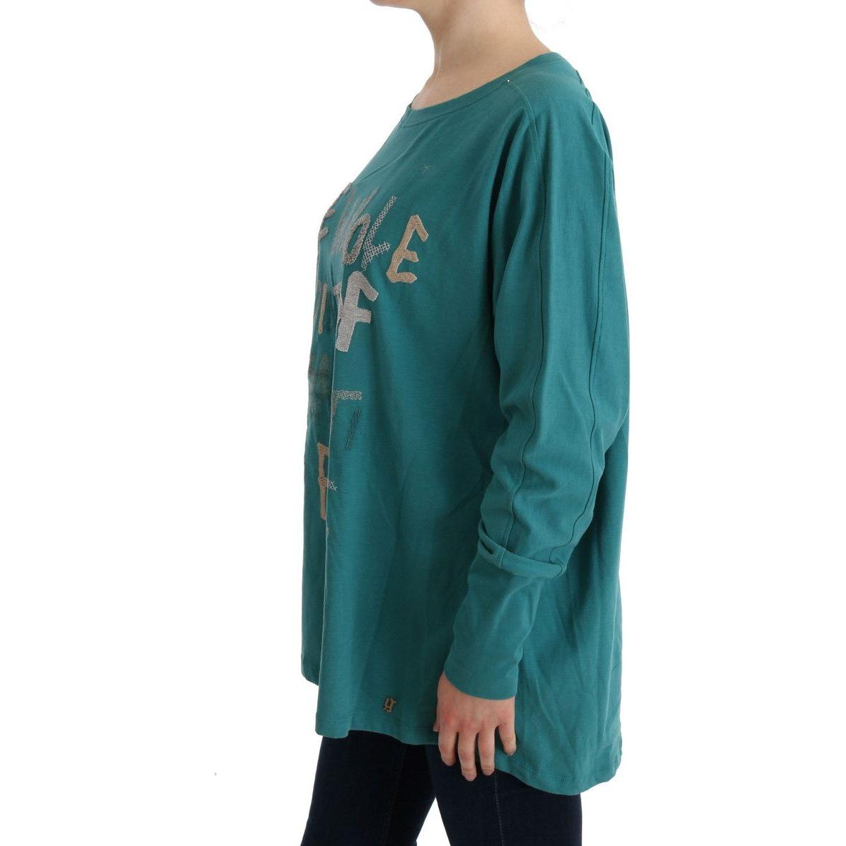 John Galliano Green Cotton Oversized Sweater TUI10023-1