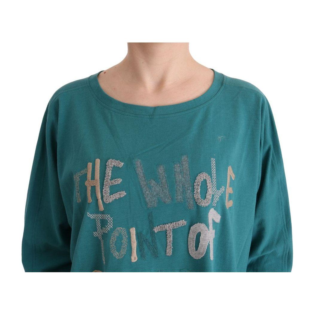 John Galliano Green Cotton Oversized Sweater TUI10023-1