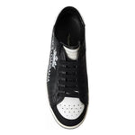 Dolce & Gabbana Black Leather Crown Milano Men Sneakers Shoes MV5462-41