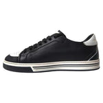 Dolce & Gabbana Black Leather Crown Milano Men Sneakers Shoes MV5462-41