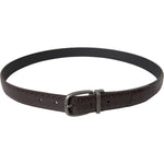 Dolce & Gabbana Dark Brown Perforated Leather Metal Buckle Belt Men BEL9180-85