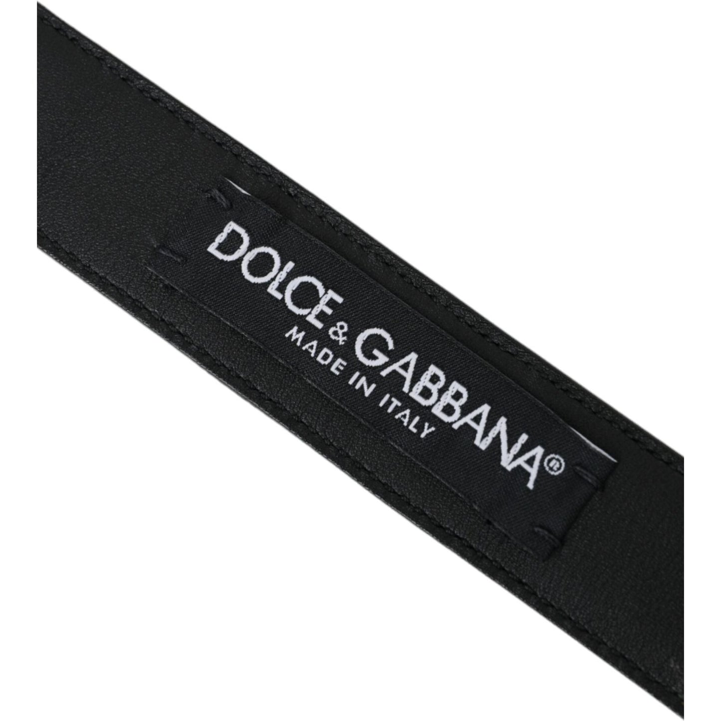 Dolce & Gabbana Dark Brown Perforated Leather Metal Buckle Belt Men BEL9180-85