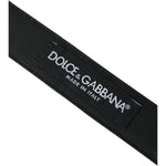 Dolce & Gabbana Dark Brown Perforated Leather Metal Buckle Belt Men BEL9180-85