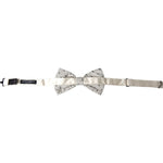 Dolce & Gabbana White Black Polka Dot Polyester Bow Tie Men FT3830