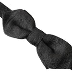 Dolce & Gabbana Black Silk Adjustable Neck Men Bow Tie FT3834