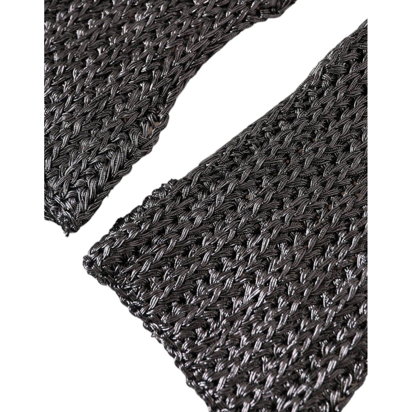 Dolce & Gabbana Gray Viscose Knitted Finger Less Gloves LB30120-7.5