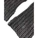 Dolce & Gabbana Gray Viscose Knitted Finger Less Gloves LB30120-7.5