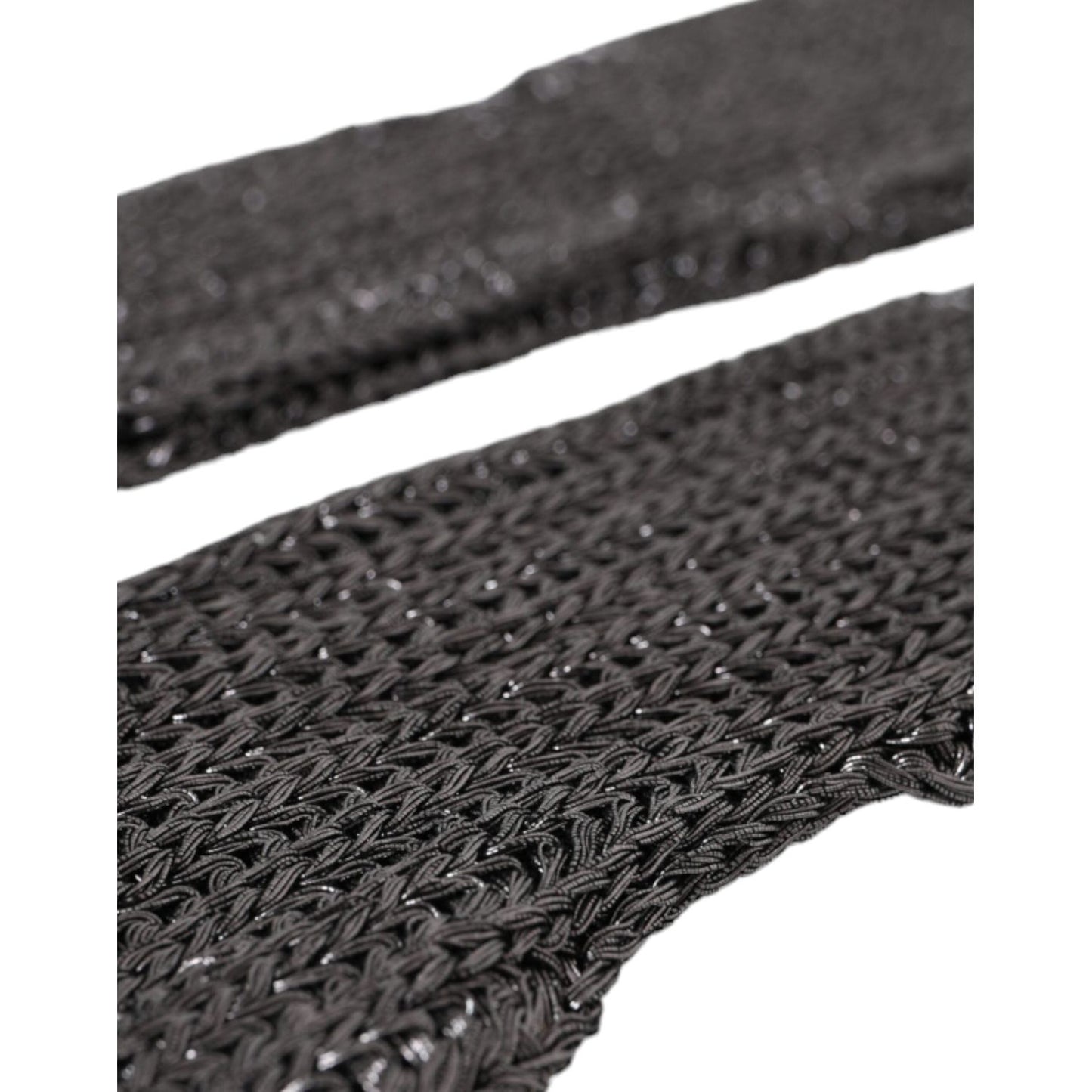 Dolce & Gabbana Gray Viscose Knitted Finger Less Gloves LB30120-7.5