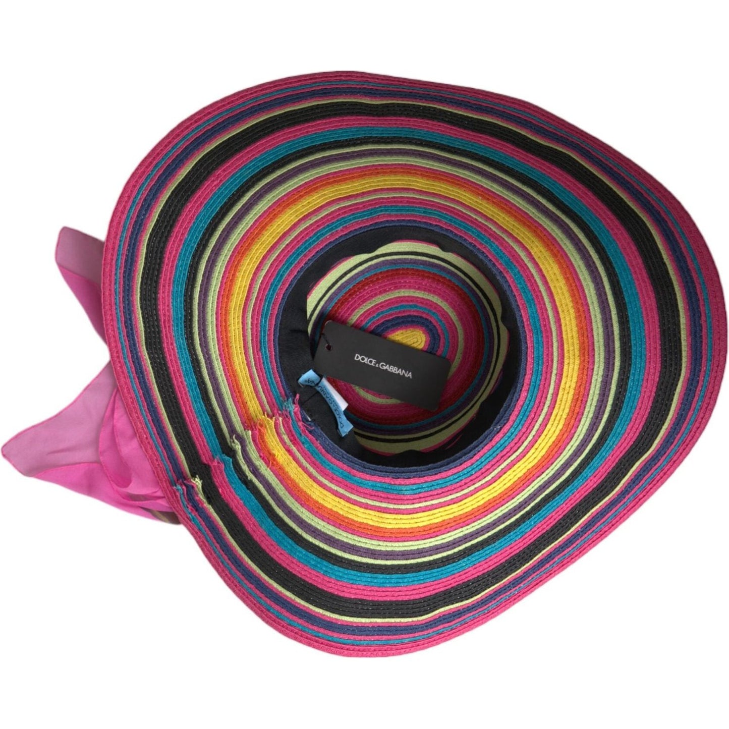 Dolce & Gabbana Multicolor Fantasy Wide Brim Floppy Hat HAT9522-56