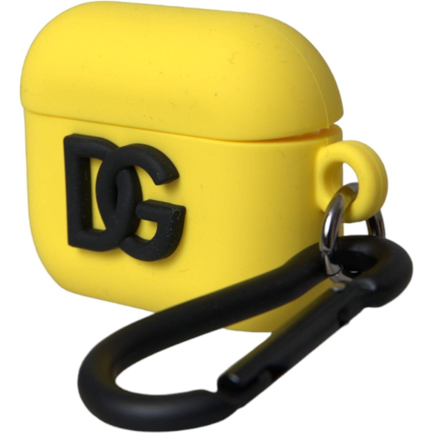 Dolce & Gabbana Yellow Silicone Logo Embossed Airpods Case