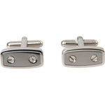Dolce & Gabbana Silver Plated Metal Brass Pin Men Cufflinks SMY10204