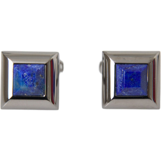 Dolce & Gabbana Silver Plated Brass Pin Crystal Cufflinks SMY10210