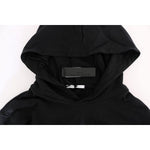 Daniele Alessandrini Black Gym Casual Hooded Cotton Sweater TSH1503-5
